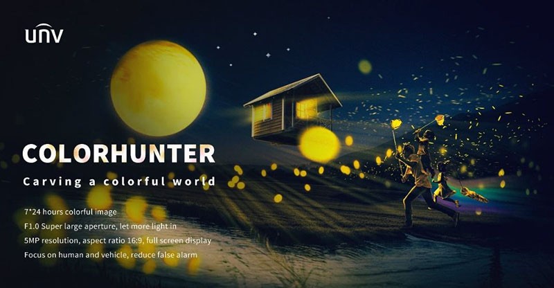 Новая линейка IP-камер ColorHunter от Uniview