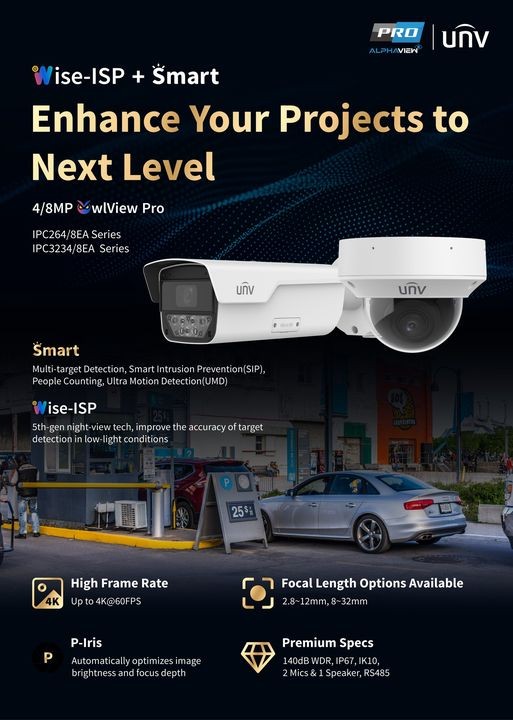 Поднимите уровень своих проектов с IP-камерами Uniview OwlView Pro